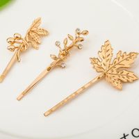 Womens Leaf Plating Alloy Hair Accessories Nhdp156064 main image 4
