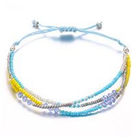 Europäische Und Amerikanische Grenz Überschreitende Neue Reiss Perlen Push-pull-armband Kreative Retro Ethnische Farbe Einfache Perlen Armband Frauen main image 6