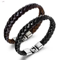 Mens Geometric Leather Bracelets &amp; Bangles Nhop156020 sku image 1