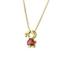 Fashion Inlaid Color Zirconium Boy Girl Necklace Nhbp156038 sku image 8