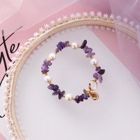 Fashion Natural Stone Crystal Beaded Bracelet Nhms156055 sku image 3