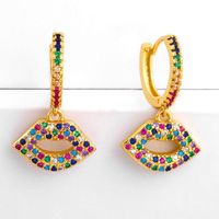 Colorful Zircon Earrings Fatima Hand Earrings Fashion Earrings main image 4