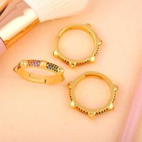 Fashion Inlaid Zircon Ring Nail Ring Female main image 6