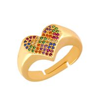 Rings Love Ring Rainbow Jewelry Diamond Ring sku image 1