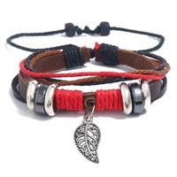 Jewelry Hand-knitted Leather Bracelet Multilayer Leather Bracelet Hand Strap main image 1