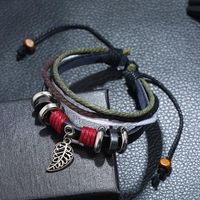 Jewelry Hand-knitted Leather Bracelet Multilayer Leather Bracelet Hand Strap main image 4