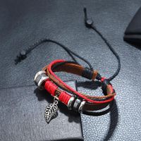 Jewelry Hand-knitted Leather Bracelet Multilayer Leather Bracelet Hand Strap main image 5