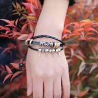 Bracelet Punk Leather Punk Jewelry Personalized Cowhide main image 4