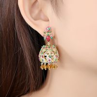 Stud Earrings, Inlaid Zirconium Bells, Court Ladies Earrings, Earrings main image 3