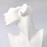 S925 Zircon Drop Oil Color Gold Earrings Earrings Female main image 5
