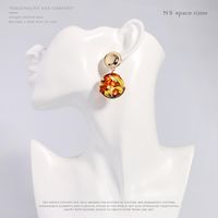 S925 Europe And The United States Fashion Acetate Earrings Female Geometry Acrylic Earrings main image 5