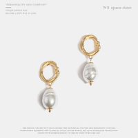 Imitation Pearl Earrings Female New Long Hand Made Alloy Jewelry main image 3