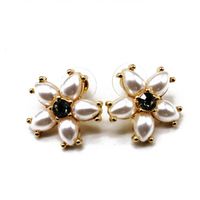 Hersteller Liefern Japanische Und Koreanische Süße Blumen Förmige Perlen Diamanten Silberne Nadel Ohrringe Ohr Clips All-match Kleine Blumen Ohrringe main image 6
