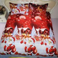 Home Textile Christmas Holiday Atmosphere Is Set Of Three Sets Of Four Sets Of Home Textiles main image 1