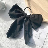 Bow Knot Rope Female Ponytail Fabric Streamer Super Fairy Simple Hair Rope Rubber Band Hair Ring sku image 1