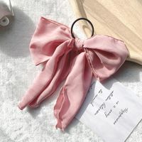 Bow Knot Rope Female Ponytail Fabric Streamer Super Fairy Simple Hair Rope Rubber Band Hair Ring sku image 3