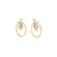 Stud Earrings Female S925 Silver Full Diamond Exquisite Small Simple And Elegant Temperament Earrings sku image 1