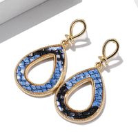 New Earrings Fashion Retro Creative Snake-shaped Drop-shaped Hollow Earrings sku image 2