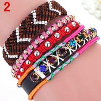 Fashion Woven Multi-layer Mixed Color Versatile Bracelet Nhmm156130 main image 9