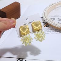 Fashion Personality Flower Alloy Earrings Nhkq156513 main image 3