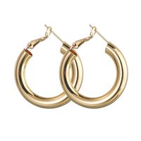 Fashion Alloy Coarse Section C-shaped Hollow Earrings Nhbq156553 main image 7