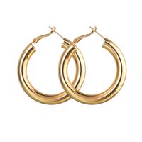 Fashion Alloy Coarse Section C-shaped Hollow Earrings Nhbq156553 main image 10
