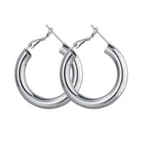 Fashion Alloy Coarse Section C-shaped Hollow Earrings Nhbq156553 main image 11