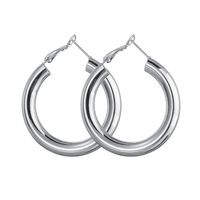 Fashion Alloy Coarse Section C-shaped Hollow Earrings Nhbq156553 main image 12