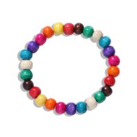 New Candy Color Wooden Simple Bracelet Fashion Bangle Nhjq156568 main image 6