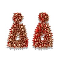 Square Colored Beads Woven Earrings Nhjq156571 main image 3