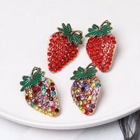 Fashion Strawberry Acrylic Earrings Ear Studs main image 1