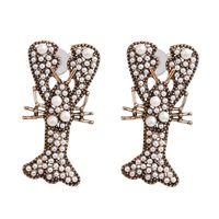 New Vintage Lobster Color Diamond Stud Earrings Nhjj156597 main image 8
