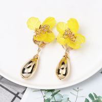 Acrylic Flower Alloy Drop Earrings Nhjj156621 main image 5