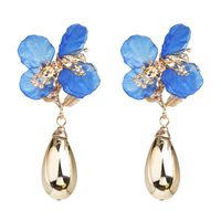 Acrylic Flower Alloy Drop Earrings Nhjj156621 main image 7