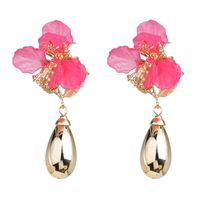 Acrylic Flower Alloy Drop Earrings Nhjj156621 main image 10