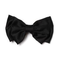 Koreanische Version Des Neuen Chiffon-drucks Zwei Schicht Ige Bowknot-feder Clip Damen All-match Einfache Kopf Bedeckung Haarnadel Pferdes Chwanz Clip main image 8