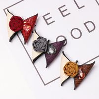 New Butterfly Leather Brooch Nhjj156638 main image 2