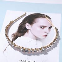 Fashion Alloy Diamonds Colorful Simple Headband Nhjq156647 main image 4