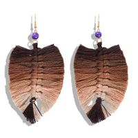 Croix-frontière Chaude Vente Chaud Européens Et Américains Exagéré Longue Frange Boucles D'oreilles De La Main-tissé Boucles D'oreilles Mode Tir De La Rue Même Style Accessoires sku image 8