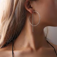 Creative Simple C-shaped Alloy Earrings Nhdp156688 main image 1