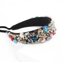 Stylish Baroque Colored Gemstone Headband Nhwj156756 main image 3