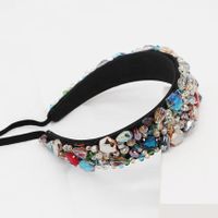 Stylish Baroque Colored Gemstone Headband Nhwj156756 main image 6