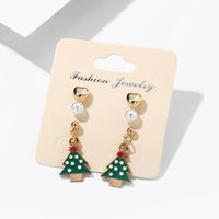 Creative Christmas Tree Alloy Earrings Nhpj156793 main image 3