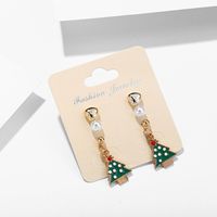 Européen Et Américain Nouvelle De Noël Oreille Anneaux Exquis Cadeau De Noël Creative Arbre De Noël Boucles D'oreilles Croix-frontière Populaire Boucles D'oreilles main image 4