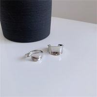 Hip-hop Style Rough Arc Curved Ring Nhyq156834 main image 5