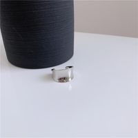 Hip-hop Style Rough Arc Curved Ring Nhyq156834 main image 7