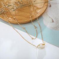 Fashion Conch String Gold Bead Multilayer Alloy Necklace Nhgy156914 main image 4