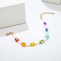 Colored Beads Flower Anklet Nhgy156931 main image 3