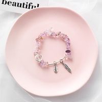 Womens Leaf Artificial Crystal Bracelets &amp; Bangles Nhms156847 sku image 3