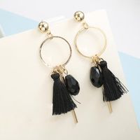 Fashion Crystal Tassel Earrings Nhpf156872 sku image 2